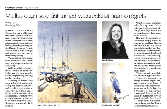 Michele Clamp Art in the News!