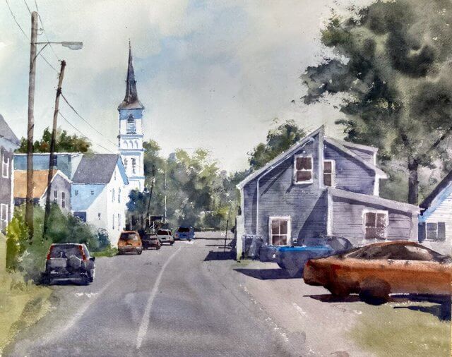 Rockport Watercolor Painting