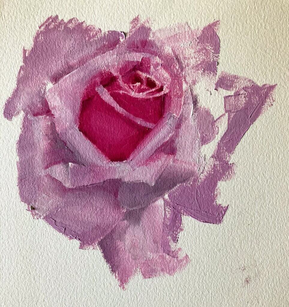 rose oil study by Michele Clamp