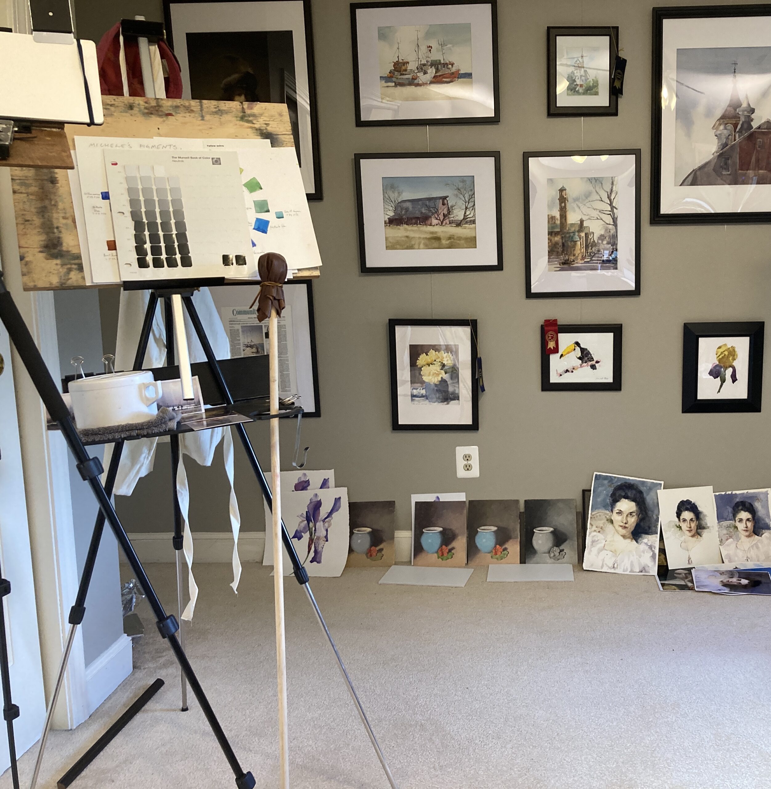 Watercolor Still Life Michele Clamp Art