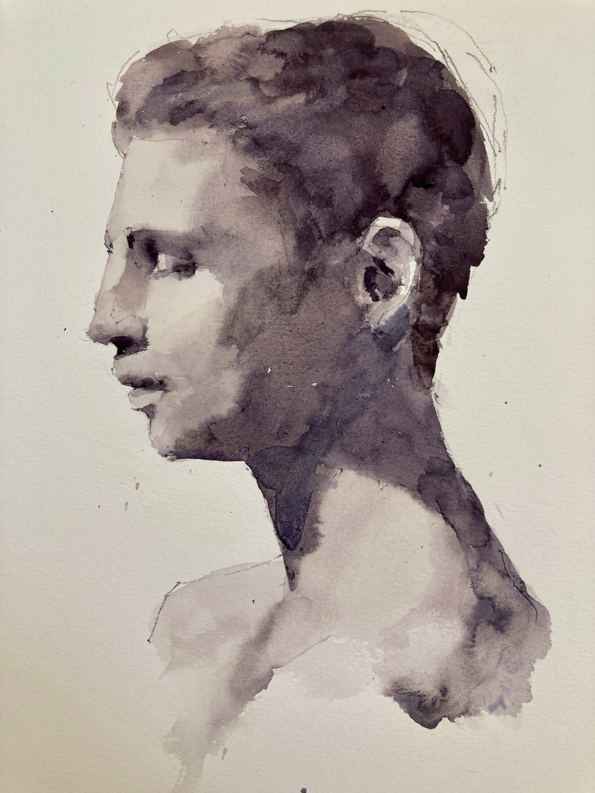 watercolor portrait by Michele Clamp