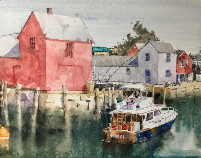 Motif Number 1,  Rockport Watercolor Painting
