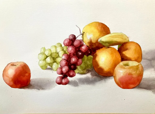 Fruit Still Life Watercolor by Michele Clamp