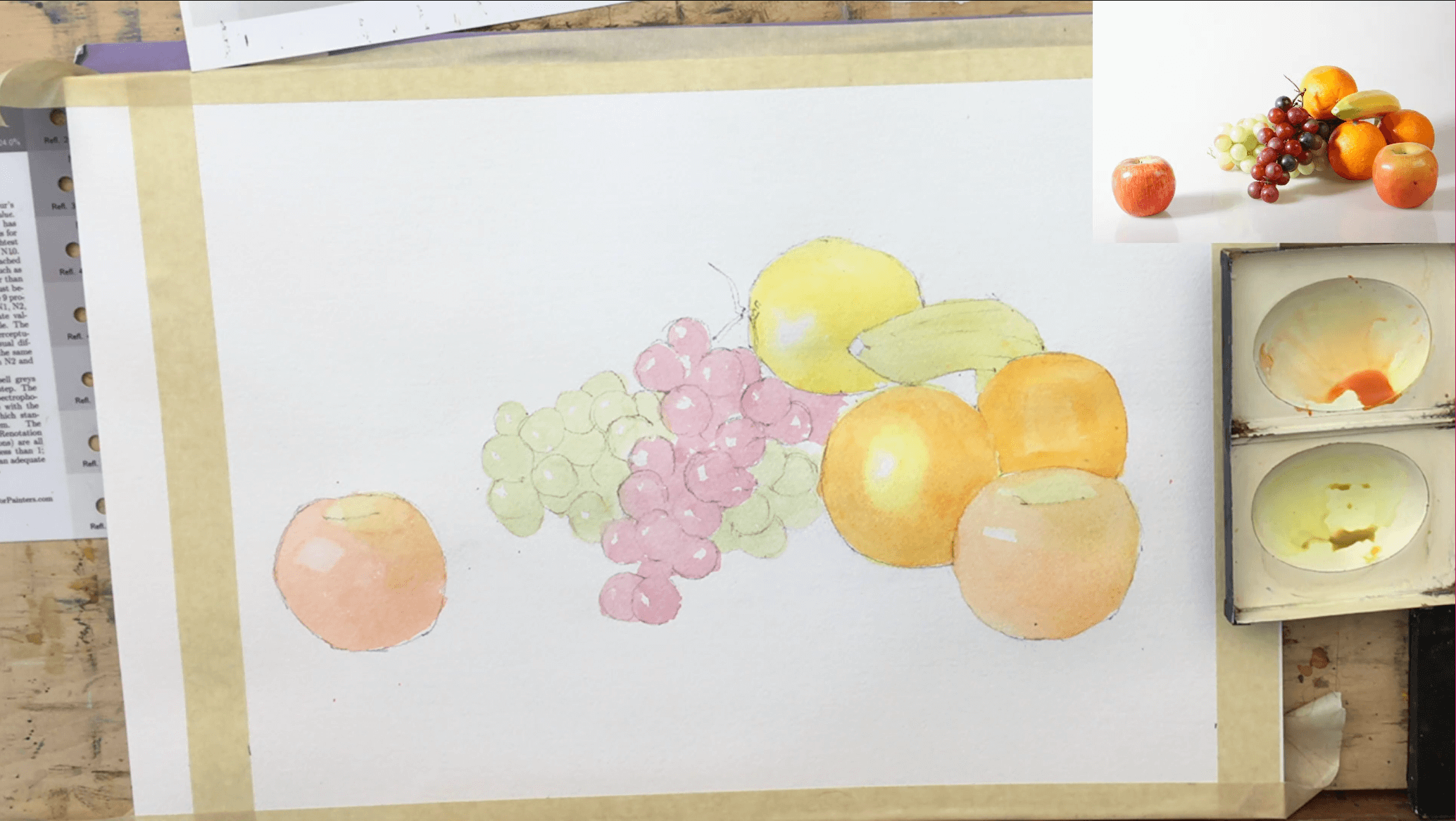 Watercolor Still Life Michele Clamp Art