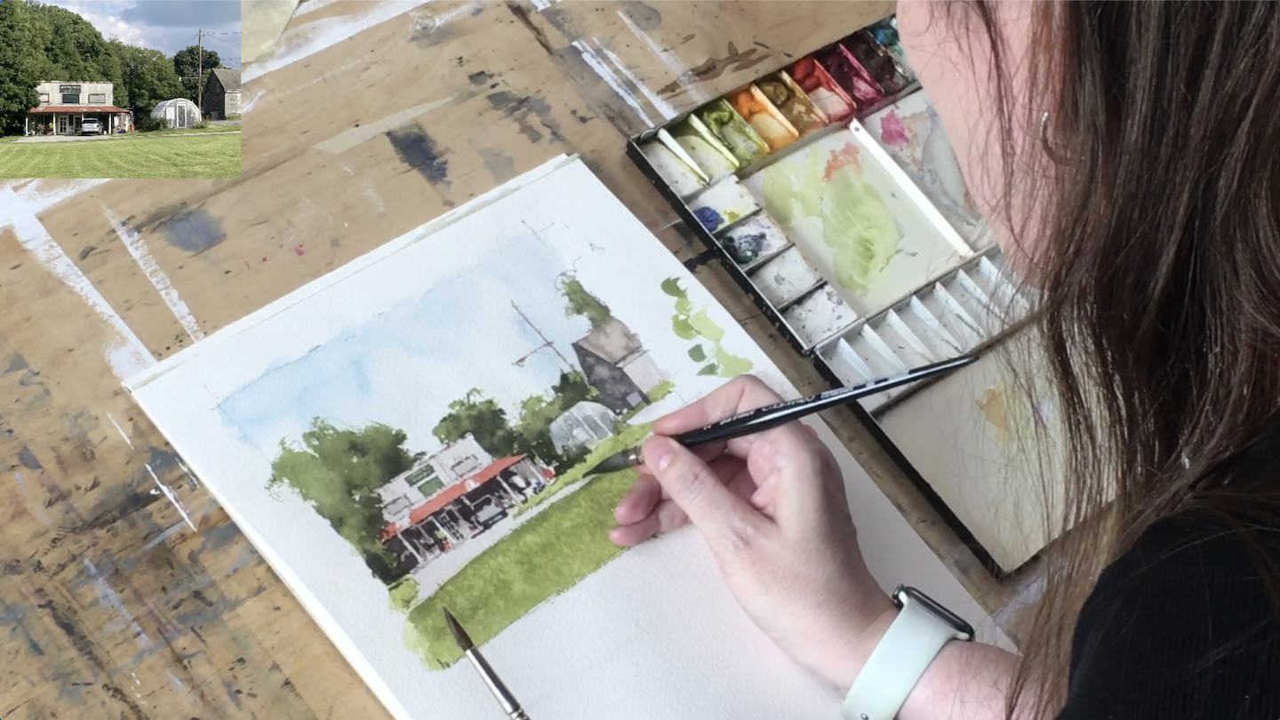 Online Watercolor Classes October 2023 Michele Clamp Art