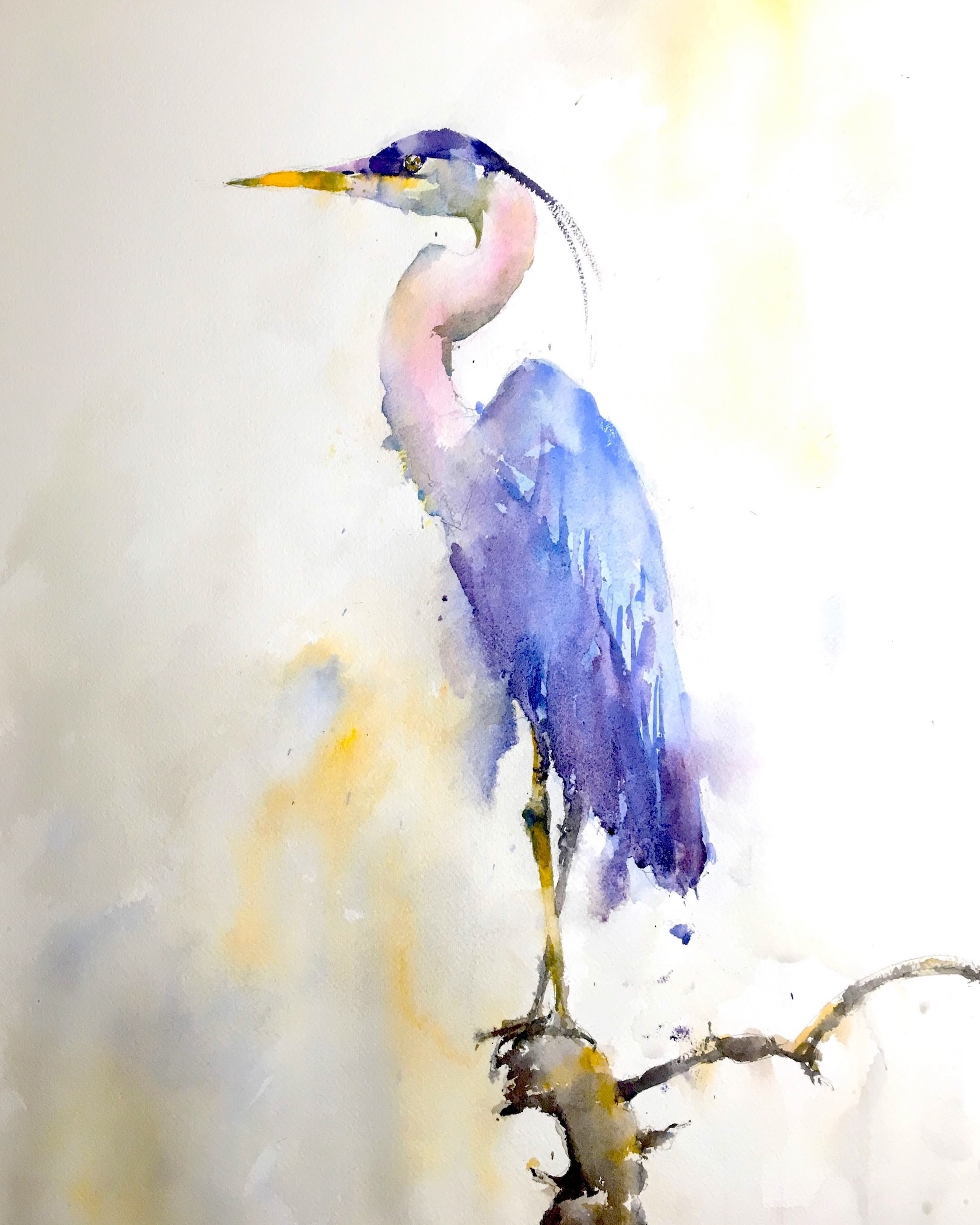 Blue Heron Print